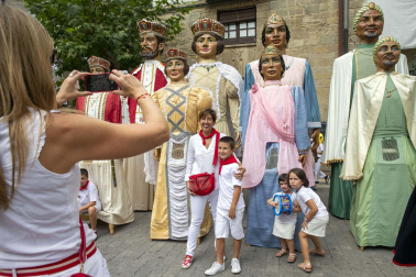 Día grande con la procesión a San Sebastián, patrón de Sangüesa, durante sus fiestas