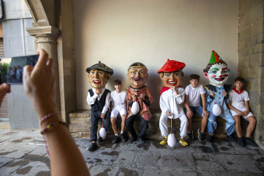 Día grande con la procesión a San Sebastián, patrón de Sangüesa, durante sus fiestas