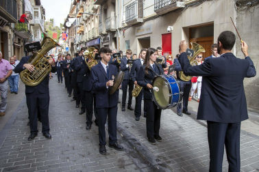 Día grande con la procesión a San Sebastián, patrón de Sangüesa, durante sus fiestas