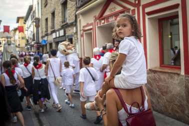 Día grande con la procesión a San Sebastián, patrón de Sangüesa, durante sus fiestas