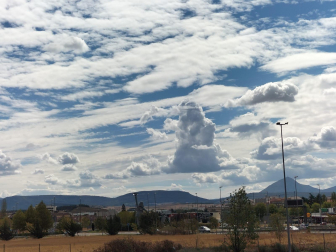 Nubes sobre la comarca de Pamplona. 15 septiembre.