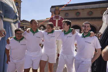 Chupinazo en las fiestas de Huarte. /