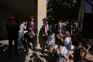 Chupinazo en las fiestas de Huarte. /