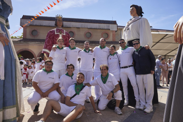 Chupinazo en las fiestas de Huarte. /