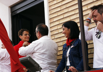 Cohete del inicio de las fiestas de San Miguel de Cortes 2022