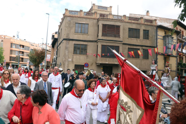 Procesión en honor a la Virgen de La Merced en las fiestas 2022 de Corella