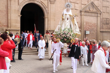 Procesión en honor a la Virgen de La Merced en las fiestas 2022 de Corella