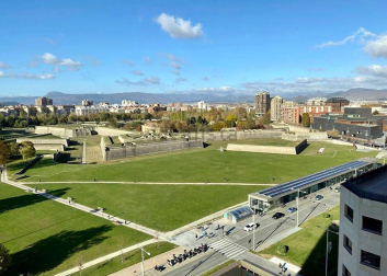 Vistas desde el piso en venta en la Plaza de los Fueros