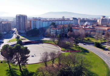 Vista desde el piso en venta en la Plaza de los Fueros