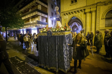 Procesión del Rosario de Cristal en Pamplona