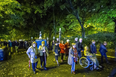 Procesión del Rosario de Cristal en Pamplona