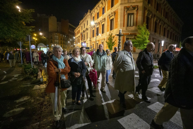 Procesión del Rosario de Cristal en Pamplona