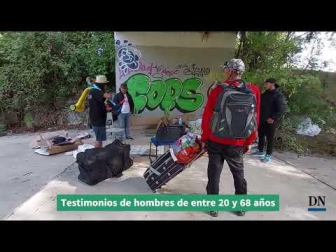 Vídeo de cómo viven varios hombres de entre 20-68 años bajo un puente en Pamplona