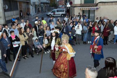 Fotos de la representación teatral de la llegada a Corella del monarca junto a su mujer María Luisa de Saboya en 1711.