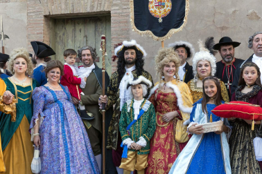Fotos de la representación teatral de la llegada a Corella del monarca junto a su mujer María Luisa de Saboya en 1711.