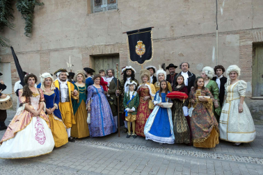 Fotos de la representación teatral de la llegada a Corella del monarca junto a su mujer María Luisa de Saboya en 1711.