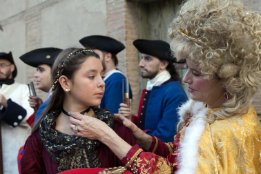 Fotos de la representación teatral de la llegada a Corella del monarca junto a su mujer María Luisa de Saboya en 1711.