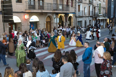 Fotos de la representación teatral de la llegada a Corella del monarca junto a su mujer María Luisa de Saboya en 1711.