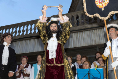 Fotos de la representación teatral de la llegada a Corella del monarca junto a su mujer María Luisa de Saboya en 1711.