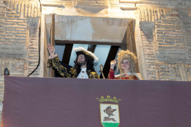 Fotos de la representación teatral de la llegada a Corella del monarca junto a su mujer María Luisa de Saboya en 1711.