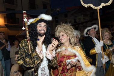 Fotos de la representación teatral de la llegada a Corella del monarca junto a su mujer María Luisa de Saboya en 1711.