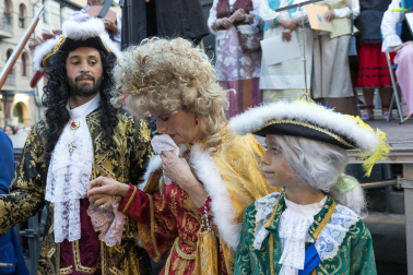 Fotos de la representación teatral de la llegada a Corella del monarca junto a su mujer María Luisa de Saboya en 1711.