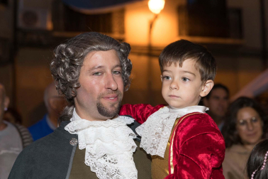 Fotos de la representación teatral de la llegada a Corella del monarca junto a su mujer María Luisa de Saboya en 1711.