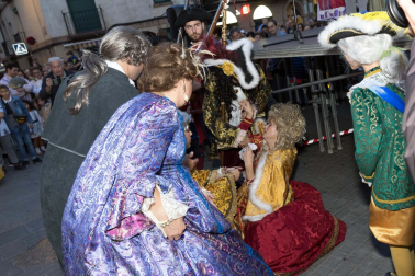 Fotos de la representación teatral de la llegada a Corella del monarca junto a su mujer María Luisa de Saboya en 1711.