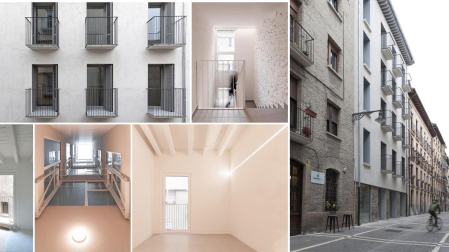 Rehabilitación en la calle Compañía 3 de Pamplona realizada por Construcciones DGC