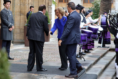 Los reyes Felipe y Letizia, acompañados de la princesa Leonor y la infanta Sofía, reciben en audiencia a los galardonados con los Premios Princesa de Asturias