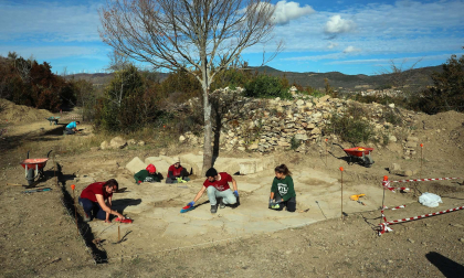 Fotos de las catas arqueológicas en Santa Criz de Eslava.
