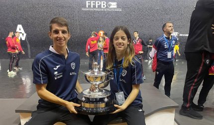 Joseba Erro y Maider Ardanaz, del club Auñamendi, plata y oro