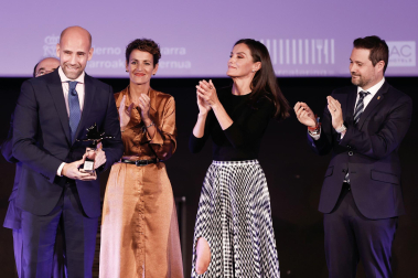 /29 Foto de la reina Letizia durante su visita a Tudela para participar en un homenaje a Pilar Miró en el marco del Festival Ópera Prima.BLANCA ALDANONDO