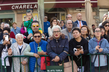 Foto de la reina Letizia durante su visita a Tudela para participar en el homenaje a Pilar Miró en el marco del Festival Ópera Prima