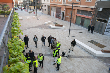 Los miembros de la Gerencia y la Comisión de Urbanismo del Ayuntamiento de Pamplona han visitado hoy la evolución de las obras