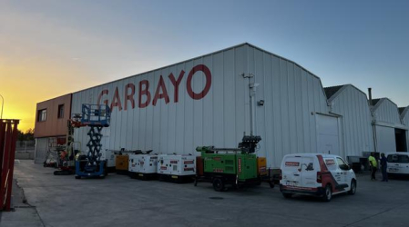 Instalaciones de Alquileres Garbayo en el Polígono Industrial Municipal de Tudela