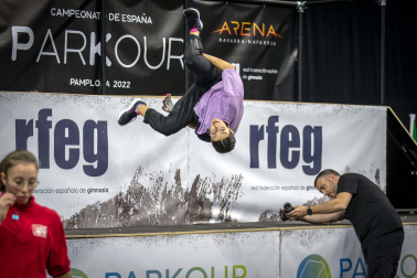 Fotos del Campeonato de España de Parkour en el Navarra Arena.
