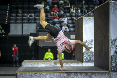 Fotos del Campeonato de España de Parkour en el Navarra Arena.