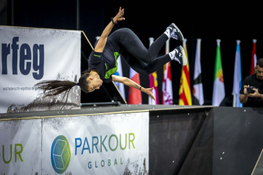 Fotos del Campeonato de España de Parkour en el Navarra Arena.