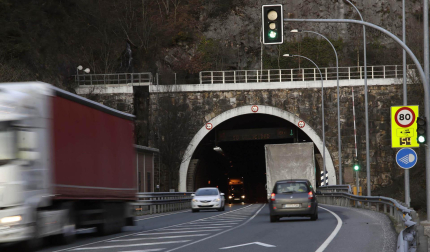 El túnel de Belate, en una foto de archivo de 2018.