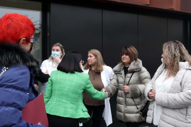 Visita de la ministra de Sanidad, Carolina Darias, a Navarra