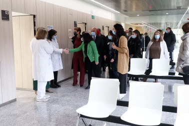 Visita de la ministra de Sanidad, Carolina Darias, a Navarra