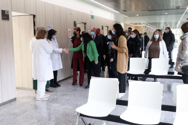 Visita de la ministra de Sanidad, Carolina Darias, a Navarra.