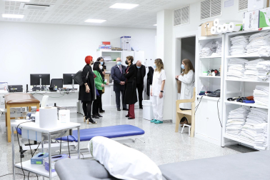 Visita de la ministra de Sanidad, Carolina Darias, a Navarra.
