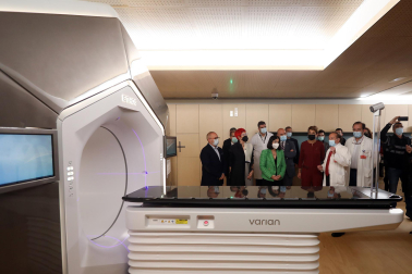 Visita de la ministra de Sanidad, Carolina Darias, a Navarra.