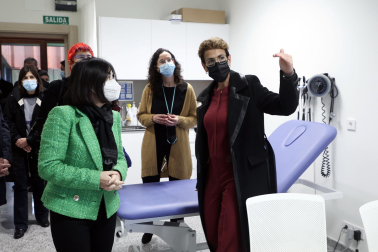 Visita de la ministra de Sanidad, Carolina Darias, a Navarra.