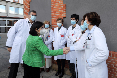 Visita de la ministra de Sanidad, Carolina Darias, a Navarra.