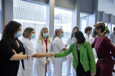 Visita de la ministra de Sanidad, Carolina Darias, a Navarra.