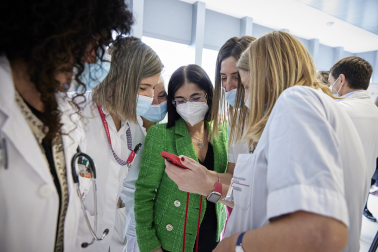 Visita de la ministra de Sanidad, Carolina Darias, a Navarra.