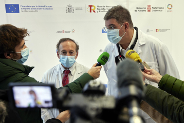 Visita de la ministra de Sanidad, Carolina Darias, a Navarra.